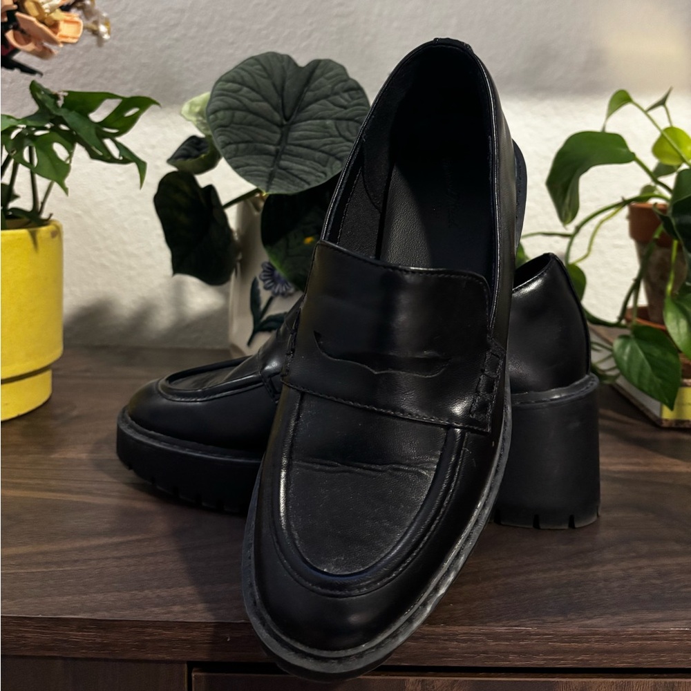 Black Platform Loafers